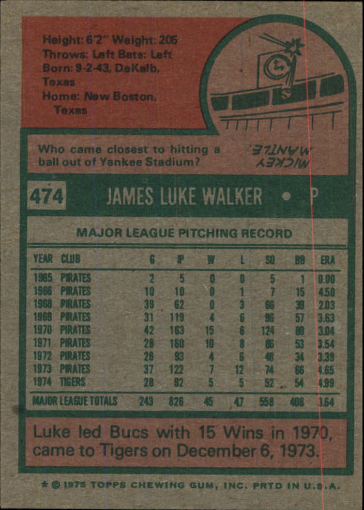 1975 TOPPS BASEBALL ASSORTED SINGLES U-PICK #412-506 - Picture 310 of 500