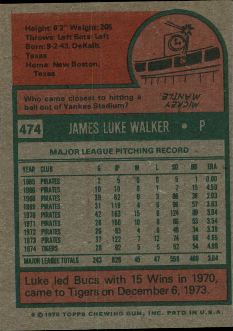 1975 TOPPS BASEBALL ASSORTED SINGLES U-PICK #412-506 - Picture 314 of 500