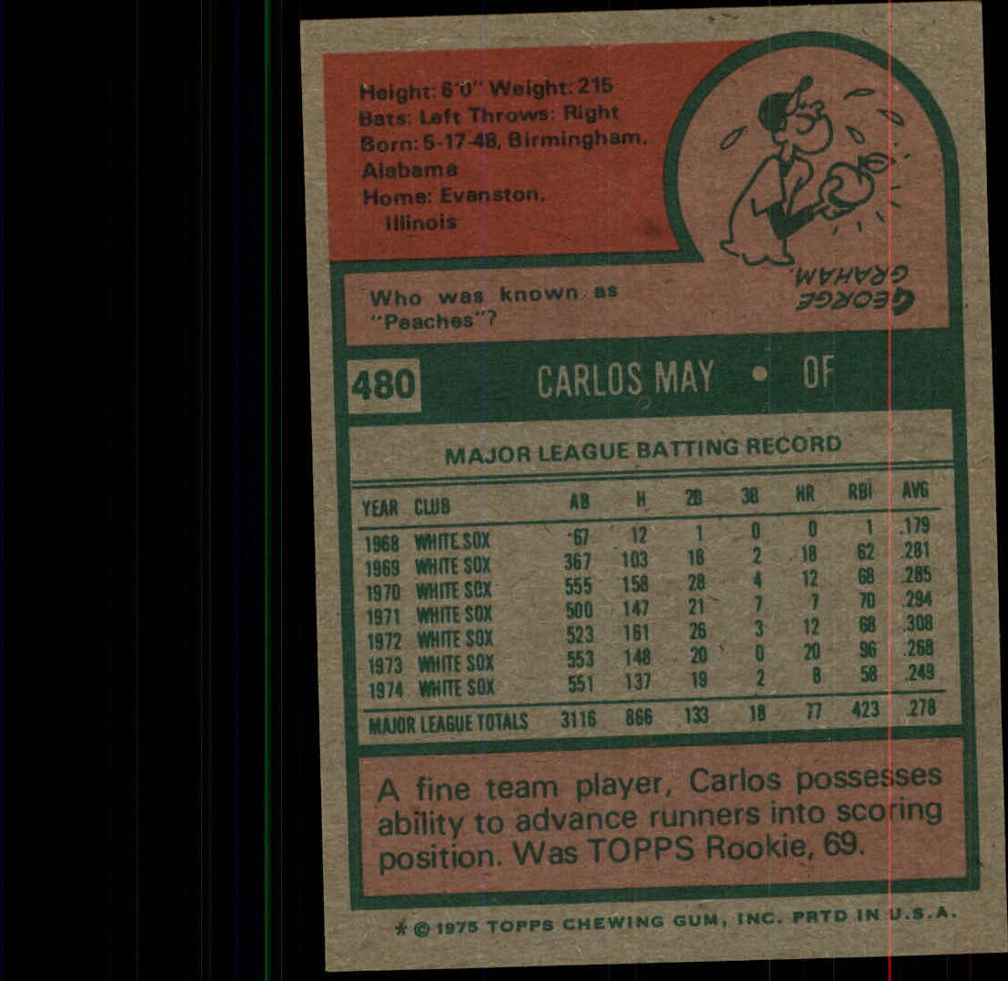 1975 TOPPS BASEBALL ASSORTED SINGLES U-PICK #412-506 - Picture 354 of 500