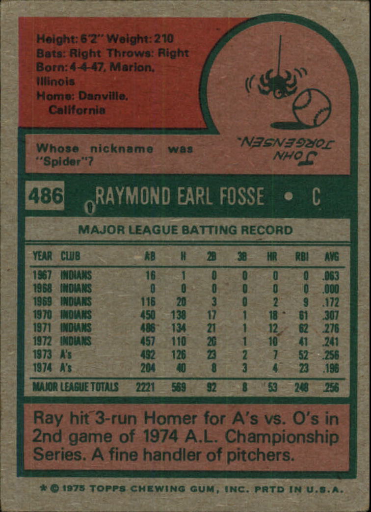 1975 TOPPS BASEBALL ASSORTED SINGLES U-PICK #412-506 - Picture 390 of 500