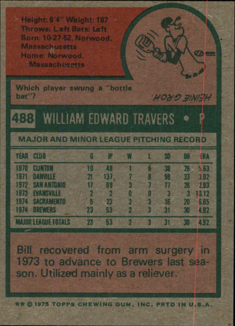 1975 TOPPS BASEBALL ASSORTED SINGLES U-PICK #412-506 - Picture 398 of 500