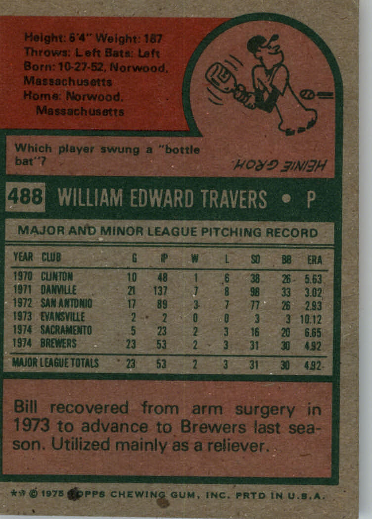 1975 TOPPS BASEBALL ASSORTED SINGLES U-PICK #412-506 - Picture 404 of 500