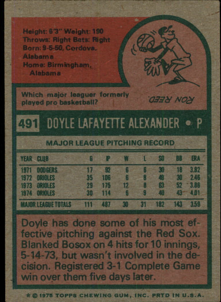 1975 TOPPS BASEBALL ASSORTED SINGLES U-PICK #412-506 - Picture 416 of 500