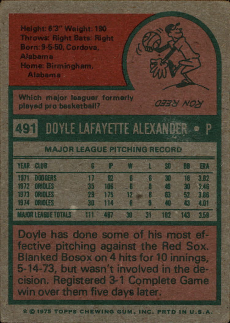 1975 TOPPS BASEBALL ASSORTED SINGLES U-PICK #412-506 - Picture 418 of 500