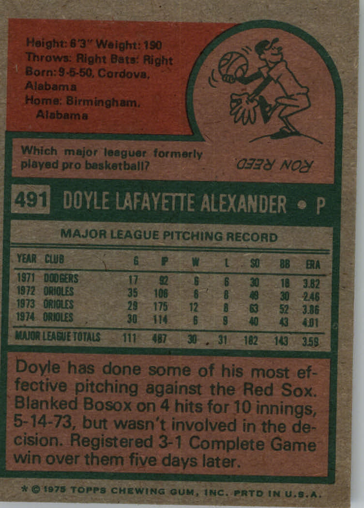 1975 TOPPS BASEBALL ASSORTED SINGLES U-PICK #412-506 - Picture 420 of 500