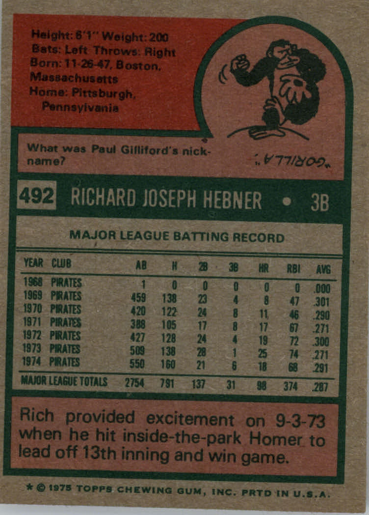 1975 TOPPS BASEBALL ASSORTED SINGLES U-PICK #412-506 - Picture 422 of 500