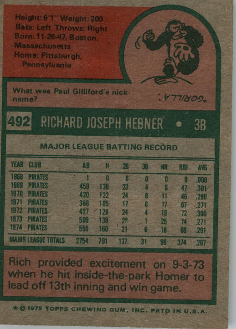 1975 TOPPS BASEBALL ASSORTED SINGLES U-PICK #412-506 - Picture 424 of 500