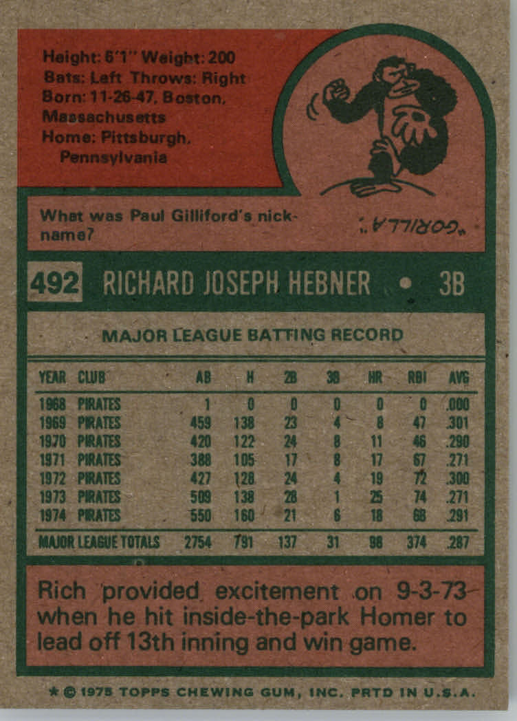 1975 TOPPS BASEBALL ASSORTED SINGLES U-PICK #412-506 - Picture 426 of 500