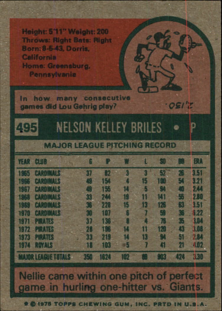 1975 TOPPS BASEBALL ASSORTED SINGLES U-PICK #412-506 - Picture 438 of 500