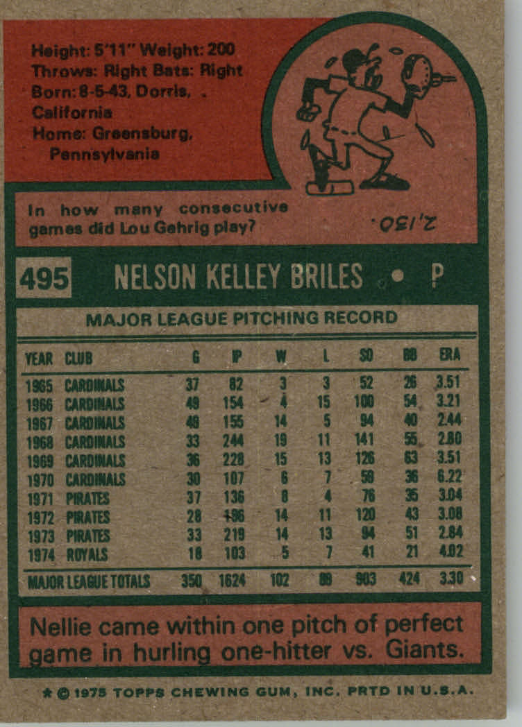 1975 TOPPS BASEBALL ASSORTED SINGLES U-PICK #412-506 - Picture 440 of 500