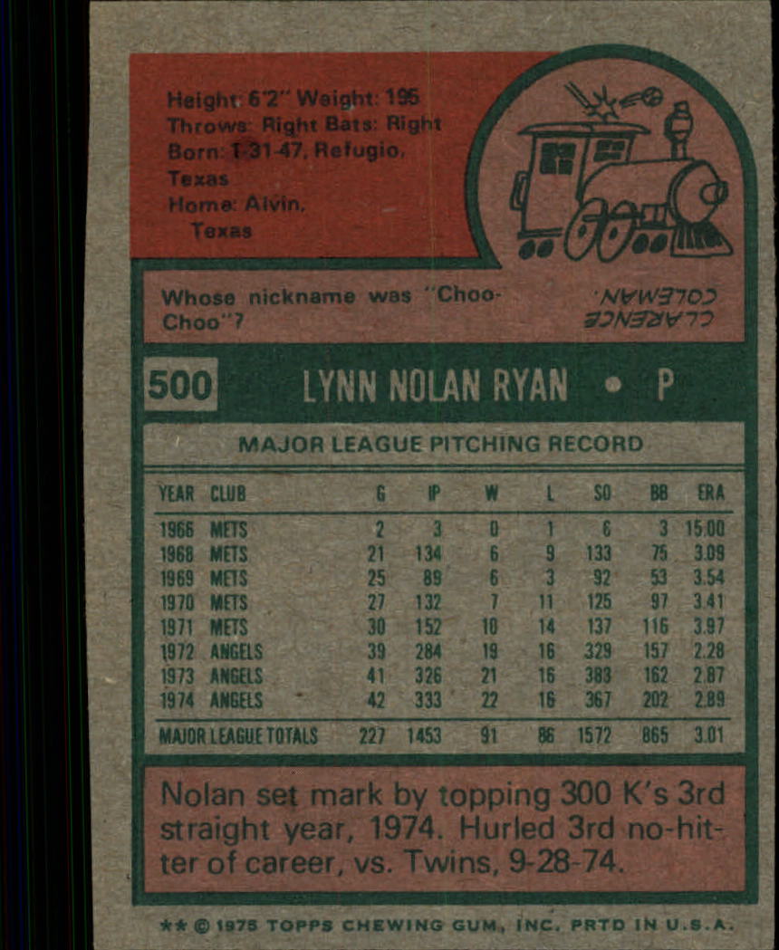 1975 TOPPS BASEBALL ASSORTED SINGLES U-PICK #412-506 - Picture 466 of 500