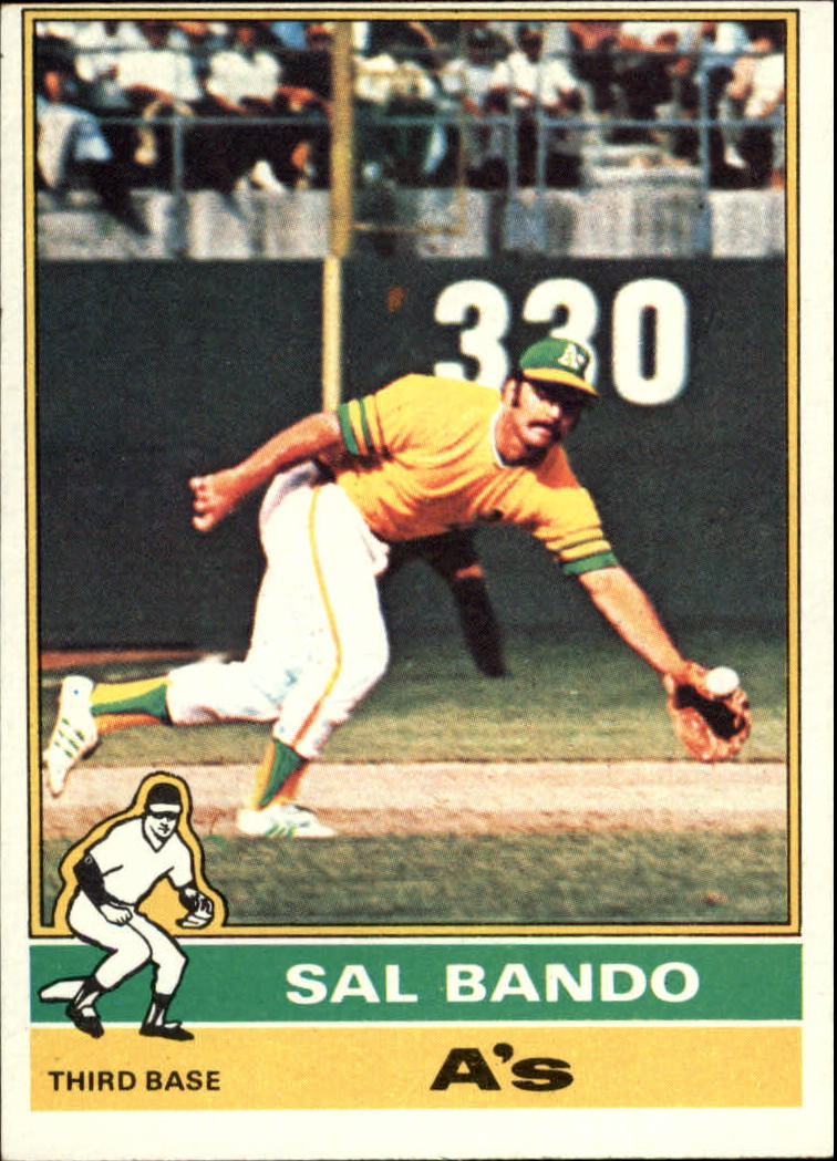 Sal Bando signed Baseball Card (Oakland Athletics) 1970 Topps #120