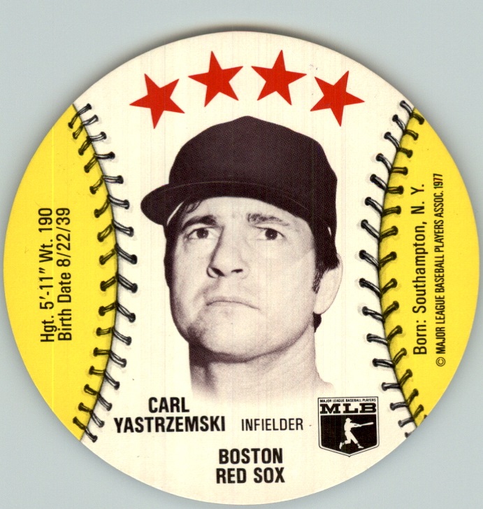 1977 Customized Discs #68 Carl Yastrzemski