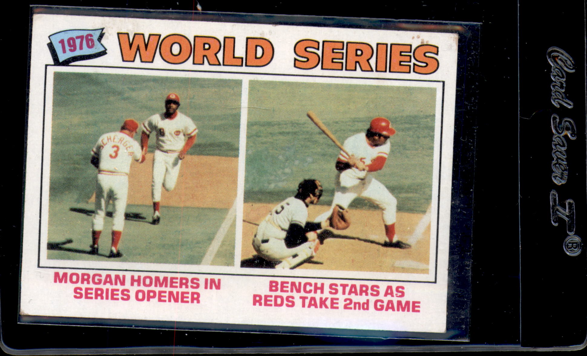 1977 Topps #411 World Series/Joe Morgan/Johnny Bench