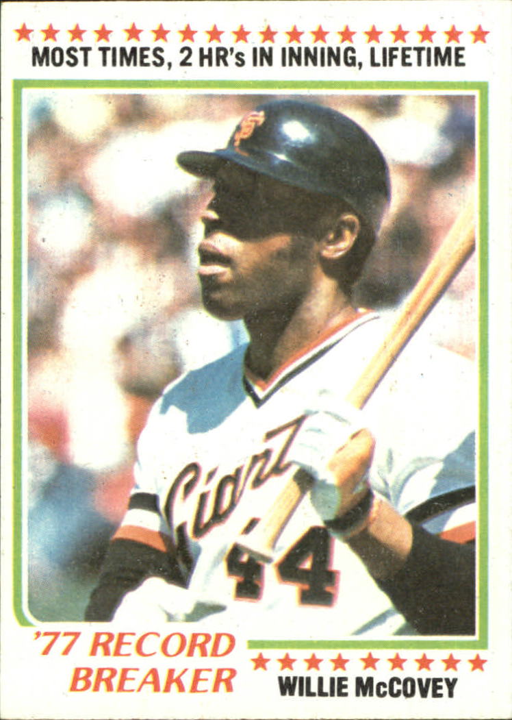 1978 Topps #3 Willie McCovey RB