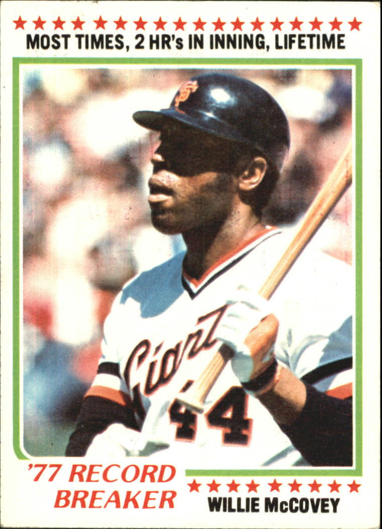 1978 Topps #3 Willie McCovey RB