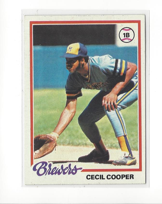 1978 Topps #154 Cecil Cooper DP