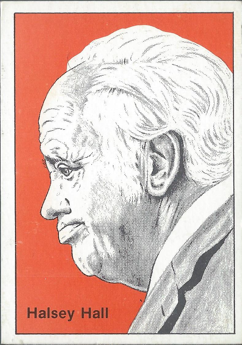 1978 Halsey Hall Recalls 1 Halsey Hall NMMT AU Sports Memorabilia