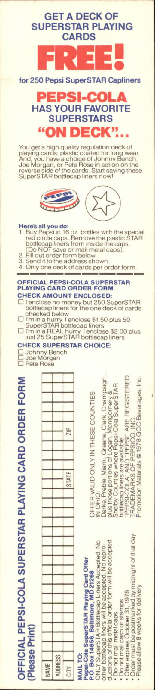 1978 Pepsi #30 Rod Carew back image