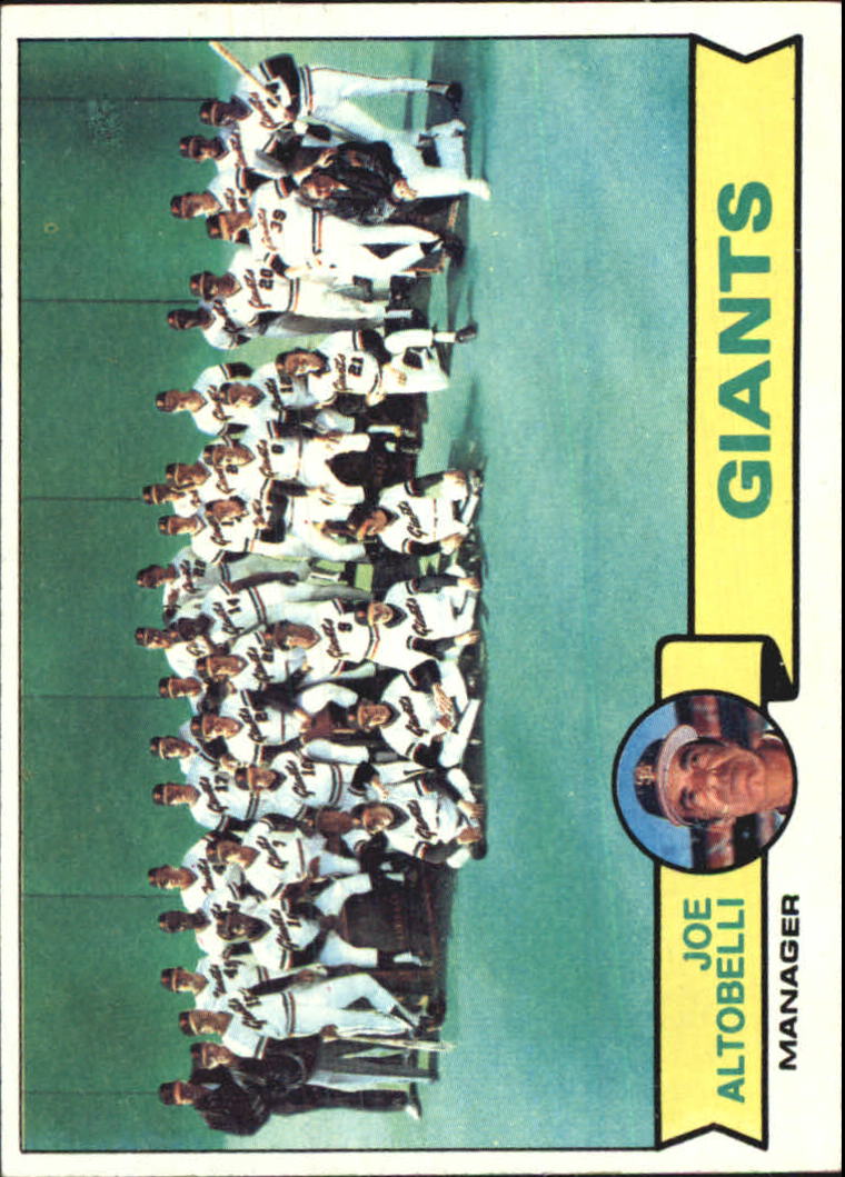 1979 Topps #356 San Francisco Giants CL/Joe Altobelli MG
