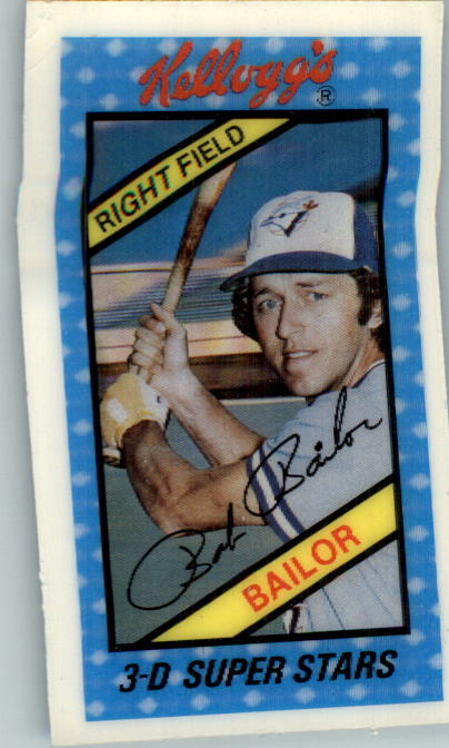 1980 Kellogg's #16 Bob Bailor