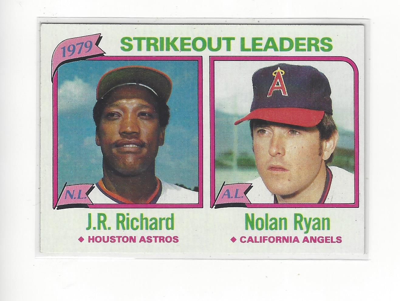 1980 Topps Baseball Card #206 Strikeout Leaders 