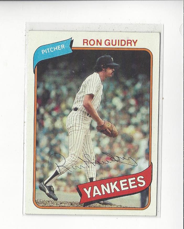 1980 Topps #300 Ron Guidry