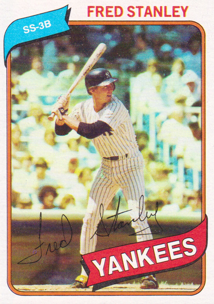 1980 Topps #387B Fred Stanley (Red Name on Front)
