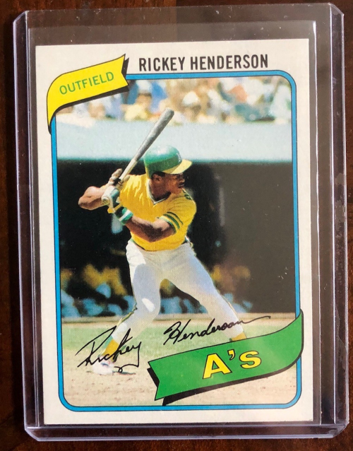 1980 Topps #482 Rickey Henderson RC/UER 7 steals at/Modesto should be Fresno