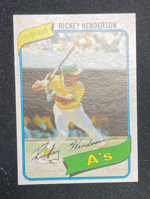 1980 Topps Baseball #482 Rickey Henderson Rookie Card at 's Sports  Collectibles Store