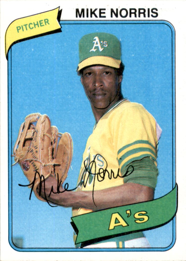 1980 Topps #599 Mike Norris - NM-MT
