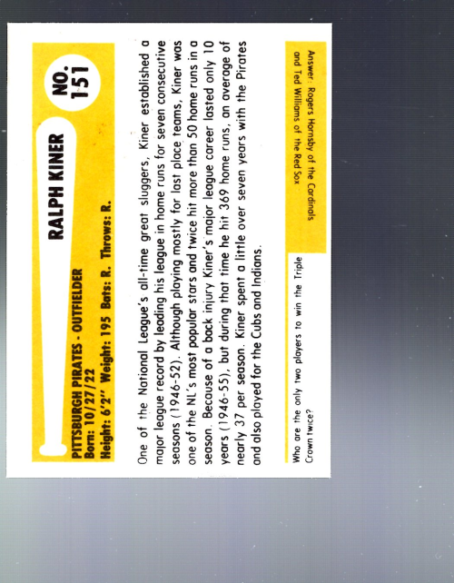 Tarjeta B6263- 1980-87 SSPC HOF BB Immortals #s 1-189 -Tú eliges- 15+ ENVÍO GRATUITO A EE. UU. - Imagen 11 de 11