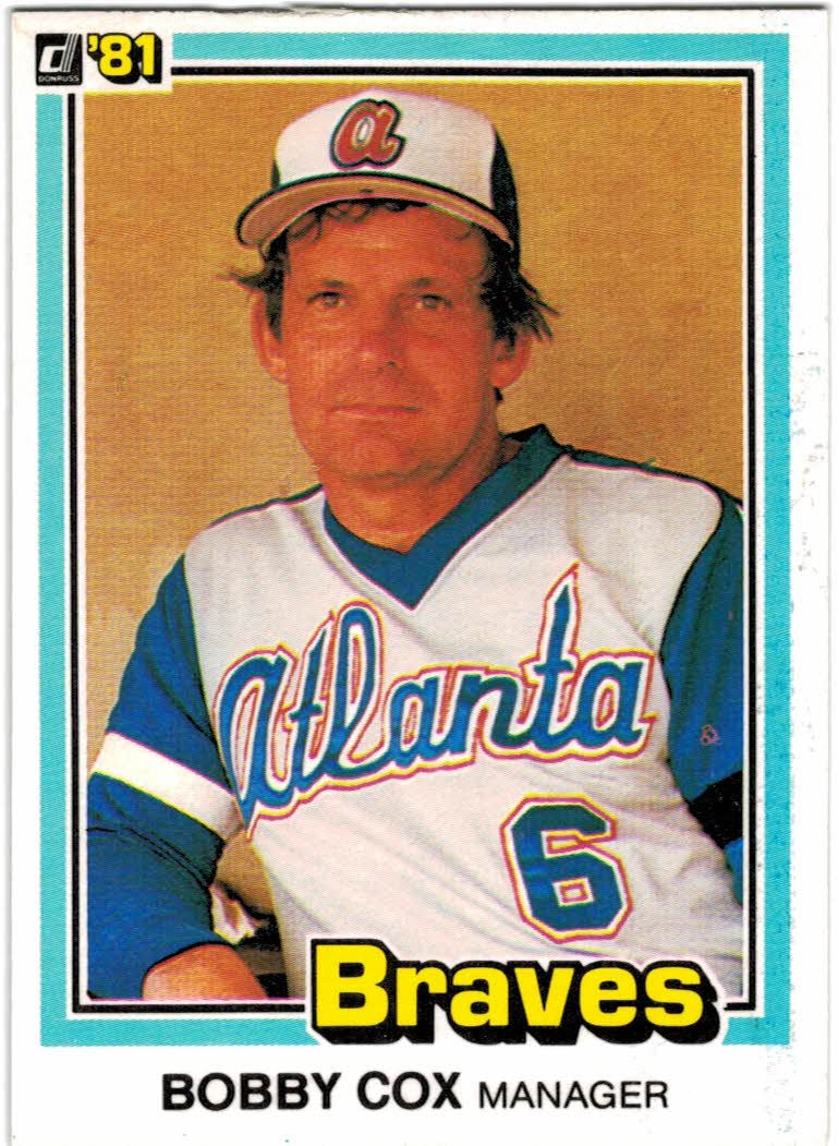 1981 Donruss #584 Larry Bradford NM-MT Atlanta Braves - Under the
