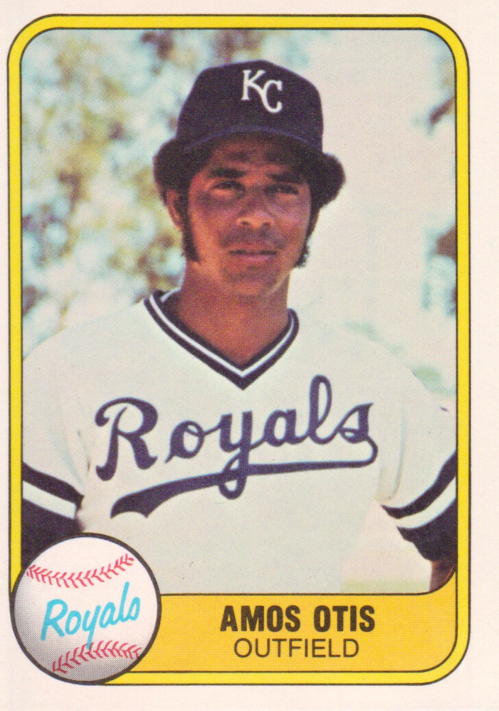 1981 Fleer 32B Amos Otis P2/Portrait NMMT