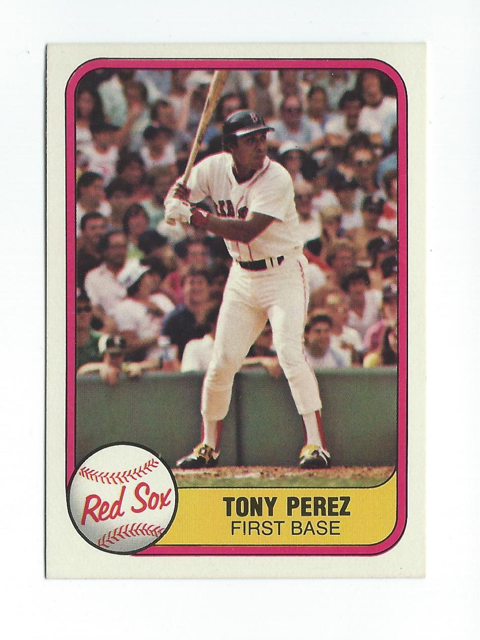 1981 Fleer #241 Tony Perez