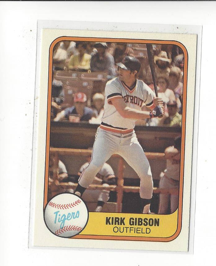1981 Fleer #481 Kirk Gibson RC