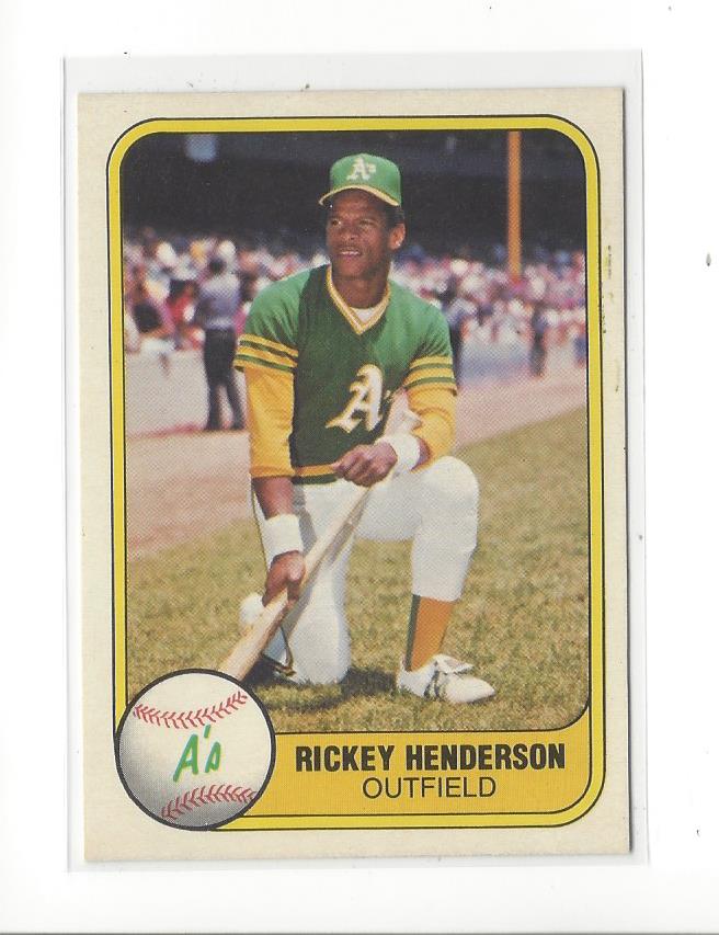 1981 Fleer #574 Rickey Henderson
