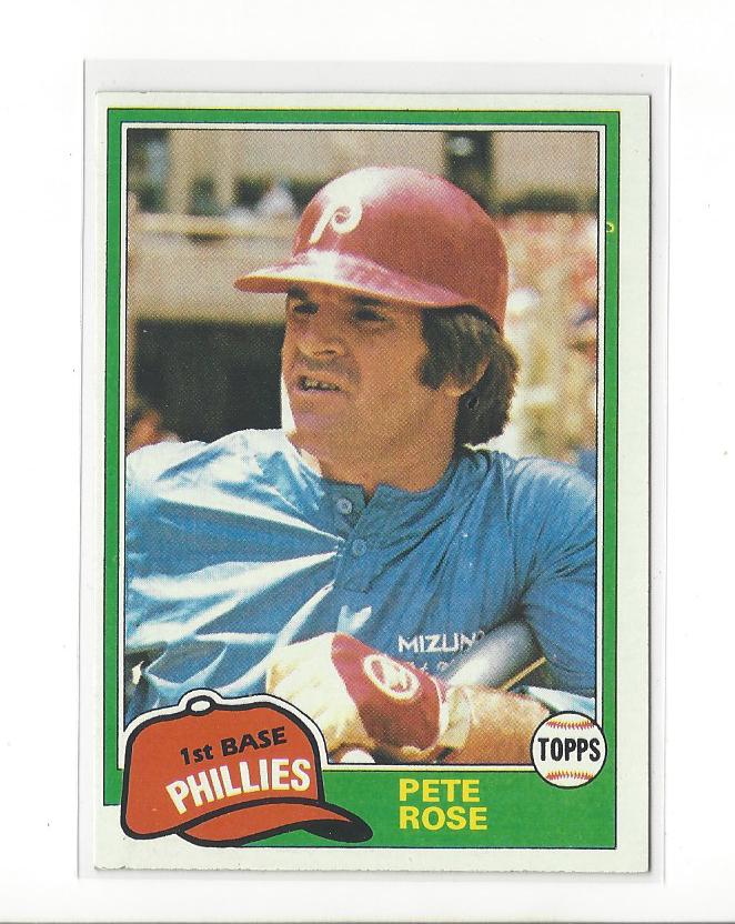 1981 Topps #180 Pete Rose
