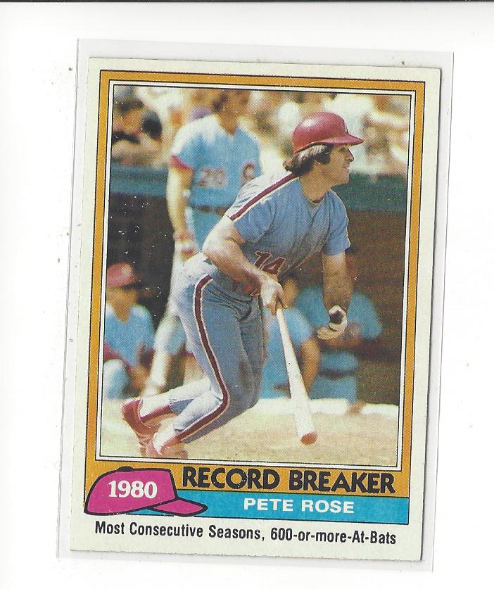 1981 Topps #205 Pete Rose RB