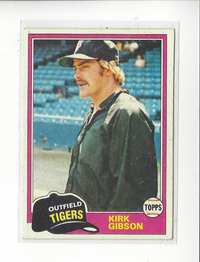 1981 Topps #315 Kirk Gibson RC