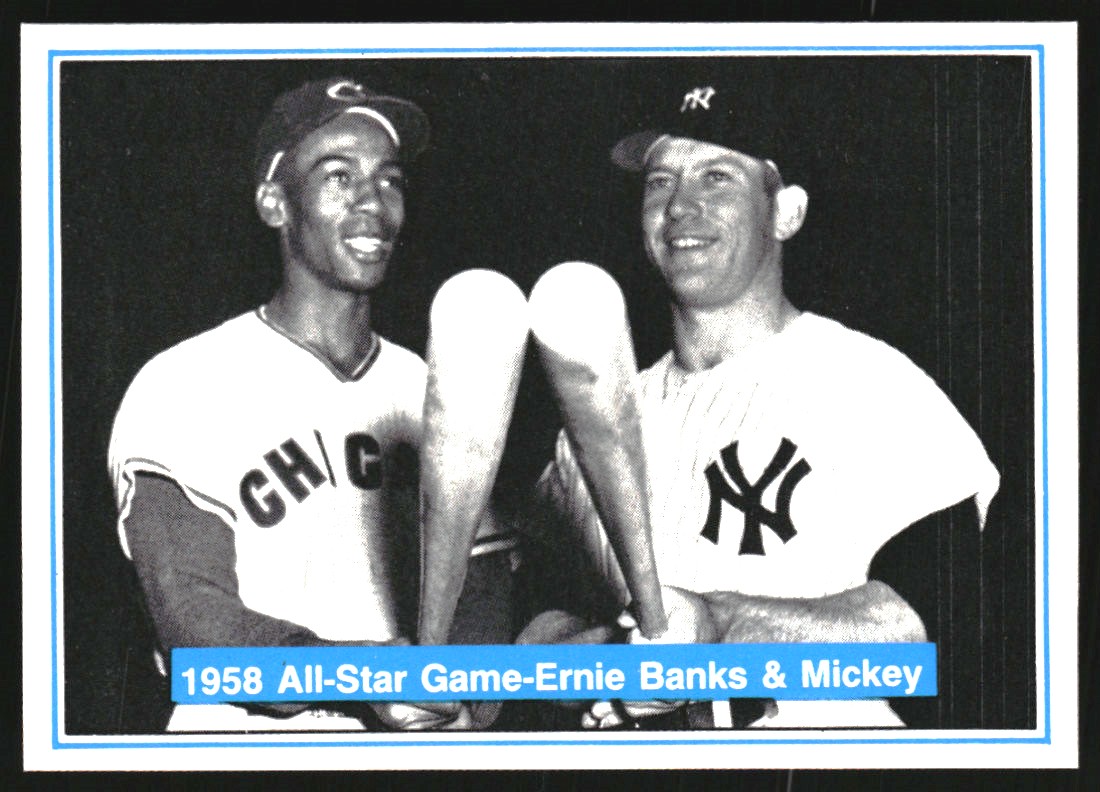 1982 ASA Mickey Mantle #37 Mickey Mantle/Ernie Banks/1958 All-Star Game