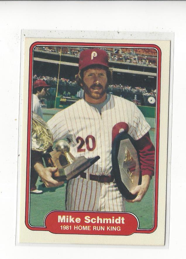 1982 Fleer #637 Mike Schmidt/Home Run King