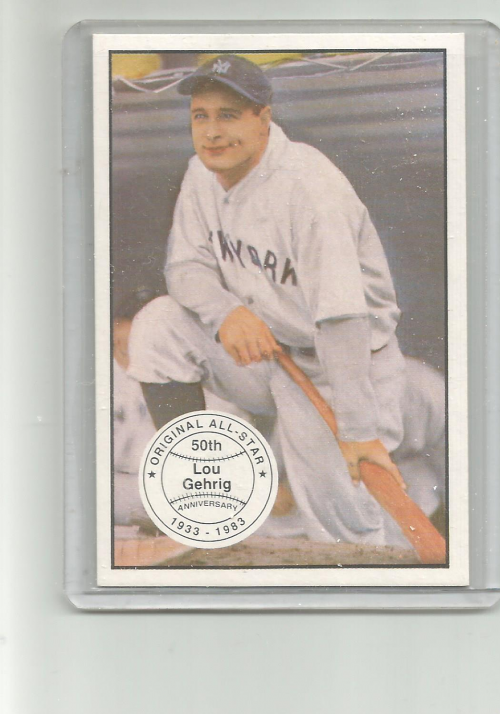 1983 Big League Collectibles Original All-Stars #9 Lou Gehrig