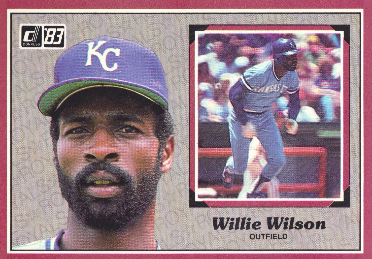 1983 Donruss Action All-Stars #13 Willie Wilson