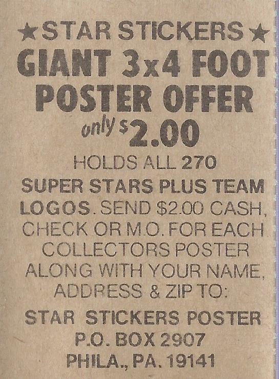 1983 Fleer Stickers #NNO Chicago White Sox PO back image