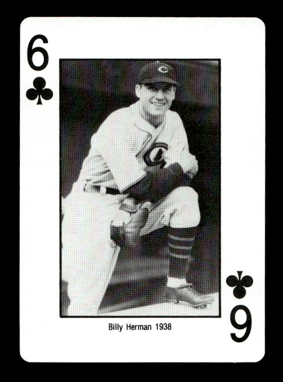 1984 Cubs Brickhouse Playing Cards #6C Billy Herman
