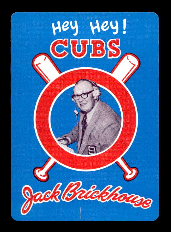 1984 Cubs Brickhouse Playing Cards #9D Lou Boudreau back image