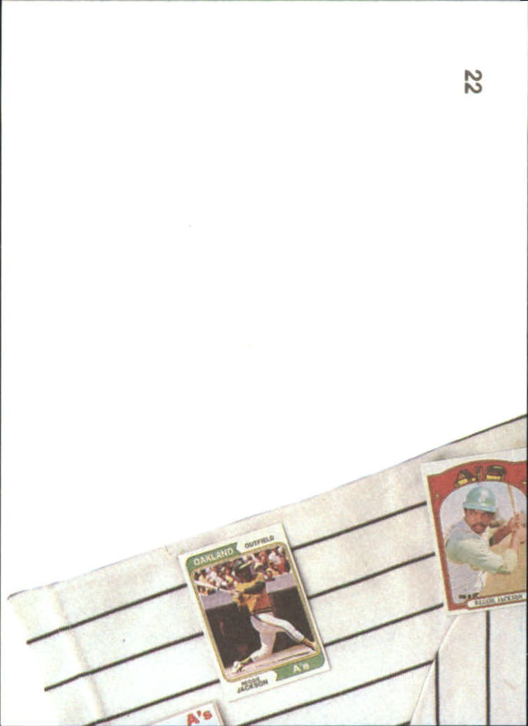 1984 Galasso Reggie Jackson #22 Reggie Jackson/(Puzzle back; top left)