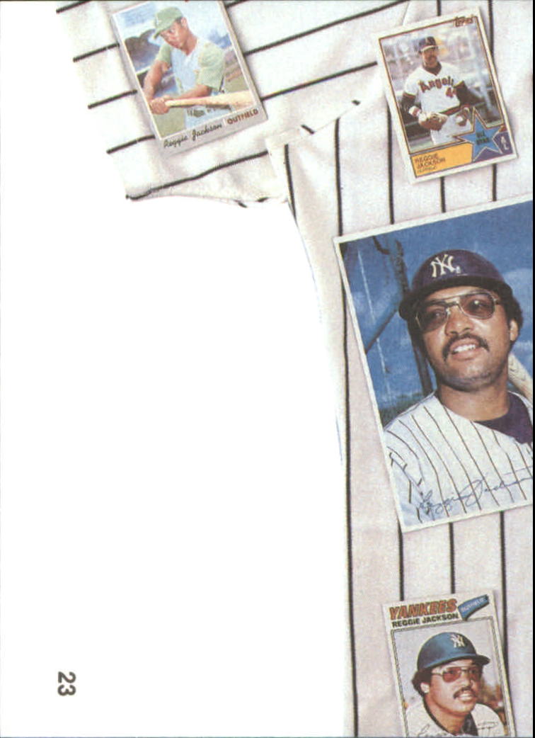 1984 Galasso Reggie Jackson #23 Reggie Jackson/(Puzzle back; middle left)