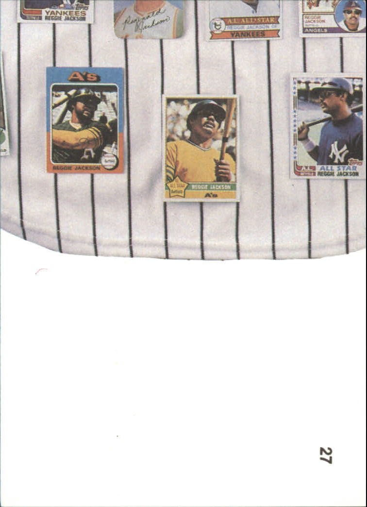 1984 Galasso Reggie Jackson #27 Reggie Jackson/(Puzzle back; bottom middle)